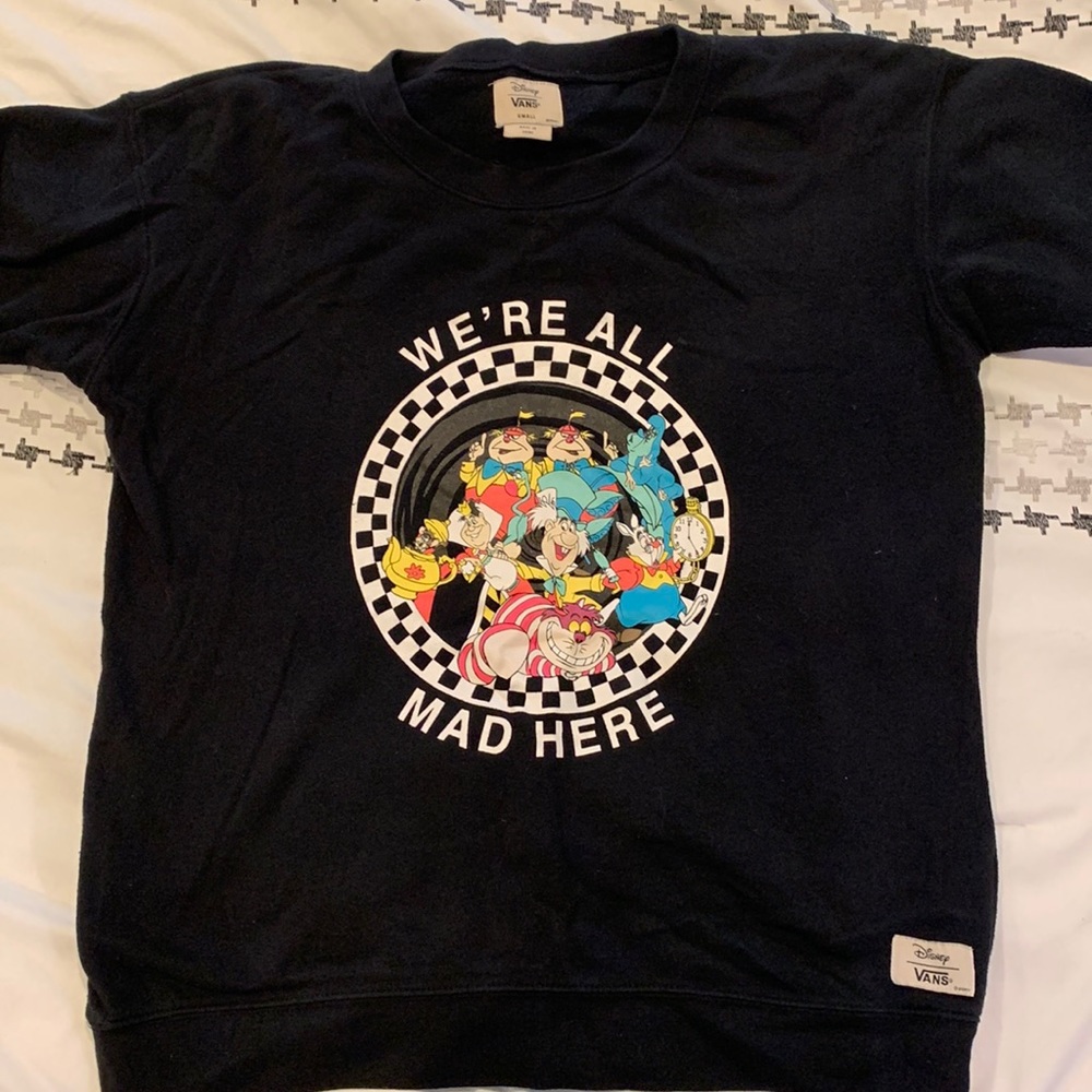 Disney x vans Alice in wonderland crewneck